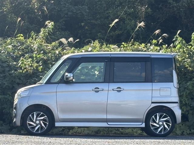 スペーシアカスタム TS アイドルストップ 衝突被害軽減装置 フルオートエアコン ターボ車 SD エアロ ナビTV スマートキ- パワーウインドウ SRS リモコンキー 横滑り防止機能 パワーステアリング 1セグTV ABS(5枚目)