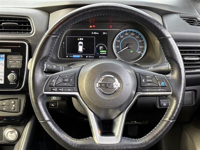 リーフ Ｘ　Ｖセレクション　レーダークルコン　Ｂｌｕｅｔｏｏｔｈオーディオ　３６０°カメラ　踏み間違い防止装置　ＬＥＤランプ　シートヒーター　クリアランスソナー　ナビ　１オーナー　オートライト　ＥＴＣ　インテリキー　ＡＢＳ（19枚目）