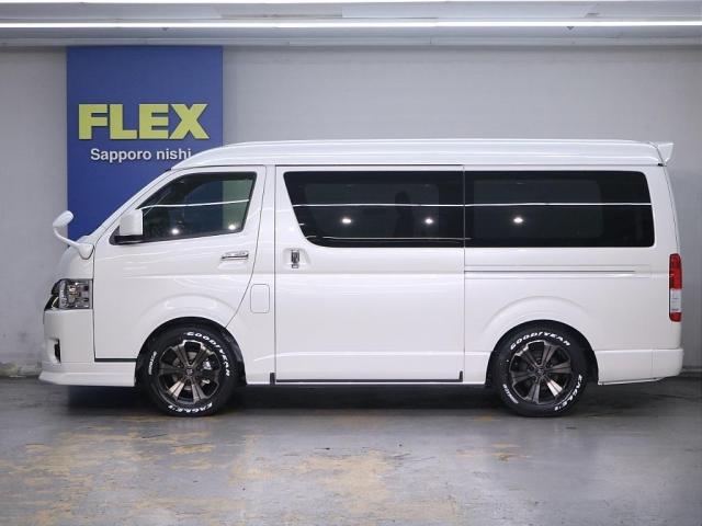 スーパーGL ダークプライムII FLEXフロントスポイラー FLEXオーバーフェンダー FLEXリアスポイラー ガッツミラー同色塗装 サイドミラー同色塗装 17inアルミホイール ナスカータイヤ ナビ ETC ルーフスピーカー(7枚目)