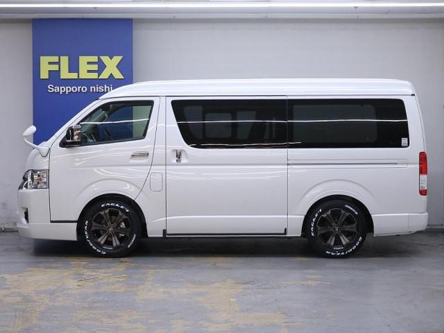 ＧＬ　ＦＬＥＸ　ＯＲＩＧＩＮＡＬ　ＮＥＷＡＳ内装架装　フルフラット　フローリング施工　テーブル　ベッドマット　フロントスポイラー　オーバーフェンダー　１７ｉｎアルミホイール　ナスカータイヤ(17枚目)