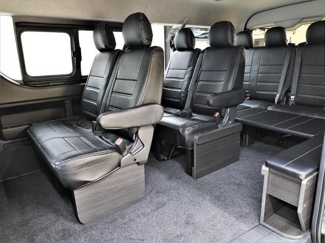 ハイエースワゴン ＧＬ　新車　ＢＩＧ－Ｘ　寒冷地仕様　パールホワイト　デジタルインナーミラー　パノラミックビューモニター　片側自動スライドドア［ガラス固定］　ＬＥＤヘッドランプ（10枚目）