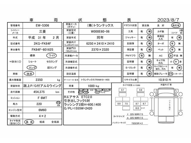 　４ｔワイド　アルミウィング　跳ね上げゲート　ベッド付　リアエアサス(3枚目)