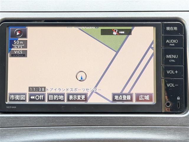 プリウス S 17インチ社外ホイール(HRS)/ナビ/NSCP-W64/CD/DVD/BT/SD/ワンセグTV/バックカメラ/ETC/前方ドライブレコーダー/オートライト/スマートキー/電動格納ミラー(4枚目)