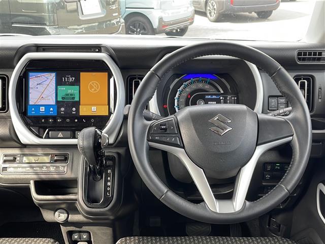 ハスラー ハイブリッドX 全方位カメラ LEDヘッドライト コーナーセンサー シートヒーター レーンキープアシスト 衝突被害軽減ブレーキ オートライト 純正フロアマット 純正アルミ Bluetooth ETC ドラレコ(9枚目)