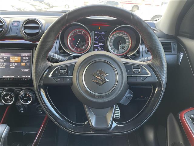 スイフトスポーツ ベースグレード ☆純正ナビ(AM/FM/CD/DVD/SD/USB/Bluetooth/フルセグTV)☆クルーズコントロール追従あり☆パドルシフト☆横滑り防止☆衝突軽減ブレーキ☆レーンキープ☆シートヒー(11枚目)