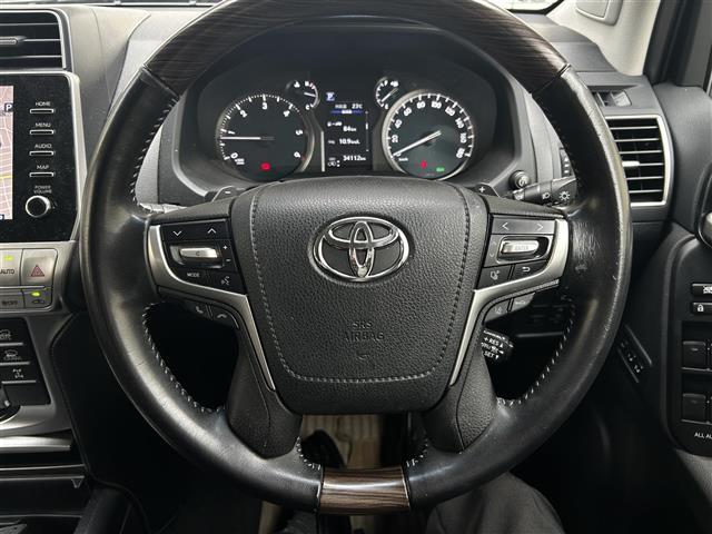 ランドクルーザープラド ＴＺ－Ｇ　ワンオーナー・純正ナビ・ＡＭ／ＦＭ・ＵＳＢ・ミラーキャスト・Ｂｌｕｅｔｏｏｔｈ・クルーズコントロール・レーンキープ・パドルシフト・ハンズフリー・オートライト・オートマチックハイビーム・電動格納ミラー（6枚目）