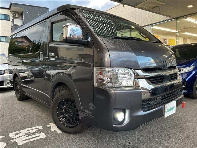 ハイエースバン スーパーＧＬ　ダークプライムＩＩ　【ワンオーナー】☆登録時距離１５１８８ｋｍ！！！！☆純正ナビ／フルセグＴＶ／ＣＤ／ＤＶＤ／ＢＴＡ／ＳＤ☆全方位カメラ☆前席社外レカロシート☆両側パワースライドドア☆ベッドキット☆クルー（28枚目）