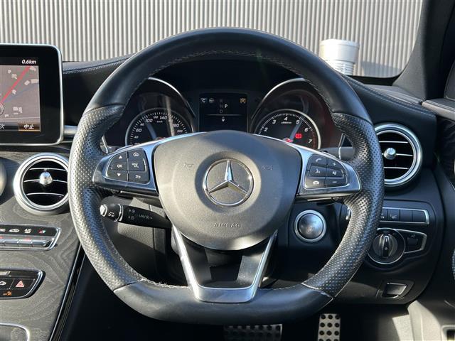 Ｃクラスステーションワゴン Ｃ２００　４マチック　ステーションワゴン　スポーツ　レーダーセーフティーＰＫＧ　レザーエクスクルーシブＰＫＧ　ＡＭＧライン　純正ナビ　フルセグＴＶ　ＡＣＣ　ＢＳＭ　エアサス　ＨＵＤ　ＥＴＣ　シートヒーター　エアサス　ＬＫＡ　Ｂカメラ　ＬＥＤヘッドライト（18枚目）