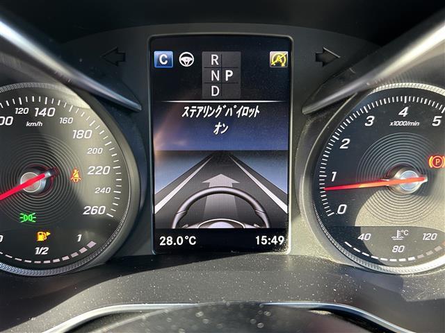 Ｃクラスステーションワゴン Ｃ２００　４マチック　ステーションワゴン　スポーツ　レーダーセーフティーＰＫＧ　レザーエクスクルーシブＰＫＧ　ＡＭＧライン　純正ナビ　フルセグＴＶ　ＡＣＣ　ＢＳＭ　エアサス　ＨＵＤ　ＥＴＣ　シートヒーター　エアサス　ＬＫＡ　Ｂカメラ　ＬＥＤヘッドライト（19枚目）