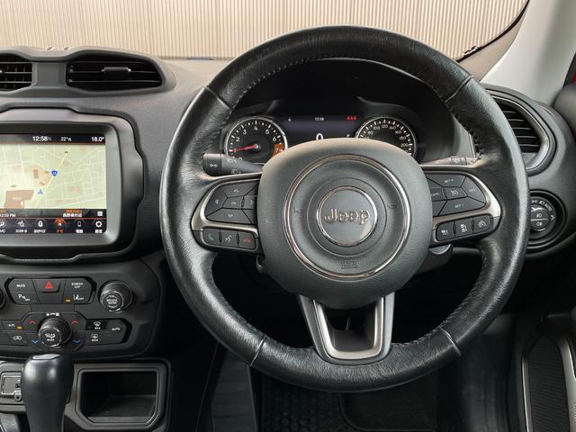 ジープ・レネゲード リミテッド ACC レーンキープ Uconnectナビ bluetooth 黒革シート シートヒーター D/Nパワーシート ステアリングヒーター パークセンサー ルーフレール スマートキー 前後ドライブレコーダー(16枚目)