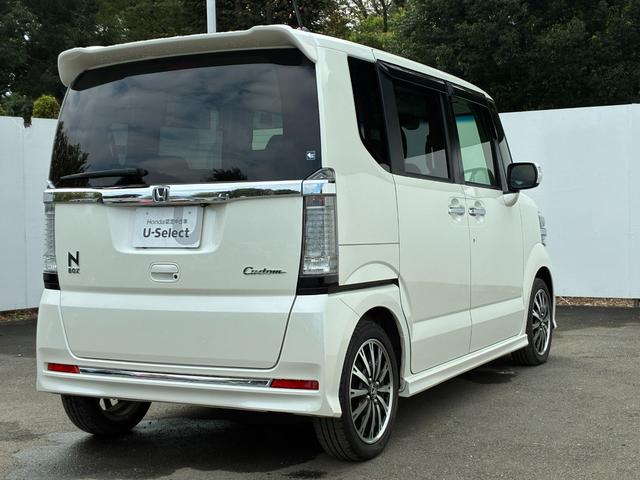 Ｎ－ＢＯＸカスタム Ｇ・ターボＬパッケージ　あんしんパッケージ・前後ドラレコ・外ナビＴＶ・Ｂｌｕｅｔｏｏｔｈ・Ｒカメラ・ＥＴＣ・両パワスラ・ＨＩＤ・オートライト・アイスト・クルコン・純ＡＷ　ＡＵＴＯエアコン　地デジテレビ　Ｂカメ　盗難警報装置（27枚目）