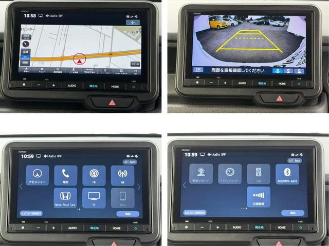 Ｎ－ＢＯＸカスタム ターボコーディネートスタイル　ダムド・ワンオーナー・ドラレコ・障害物センサー・８インチ純ナビＴＶ・Ｂｌｕｅｔｏｏｔｈ・インターナビ・Ｒカメラ・ＥＴＣ・パドルシフト・両パワスラ・ＡＷ　両側電動ドア　クルコン　スマートキ－　ＶＳＡ（5枚目）