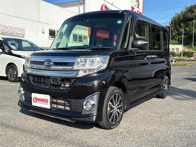 タント カスタムＸ　トップエディションＳＡ　純正ＳＤナビ・フルセグ・ＣＤ／ＤＶＤ・Ｂｌｕｅｔｏｏｔｈ・バックカメラ・ステアリングリモコン・片側電動スライドドア・フリップダウンモニター・スマートキー・プッシュスタート・衝突軽減ブレーキ（3枚目）