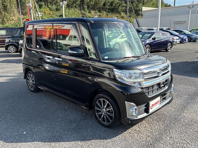 タント カスタムＸ　トップエディションＳＡ　純正ＳＤナビ・フルセグ・ＣＤ／ＤＶＤ・Ｂｌｕｅｔｏｏｔｈ・バックカメラ・ステアリングリモコン・片側電動スライドドア・フリップダウンモニター・スマートキー・プッシュスタート・衝突軽減ブレーキ（5枚目）