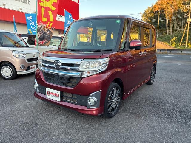タント カスタムＲＳ　ＳＡ　社外メモリーナビ・フルセグ・ＣＤ・ＤＶＤ・Ｂｌｕｅｔｏｏｔｈ・スマートキー・プッシュスタート・バックカメラ・スマートアシスト・両側電動スライドドア・エコアイドル・ドライブレコーダー・オートライト（3枚目）