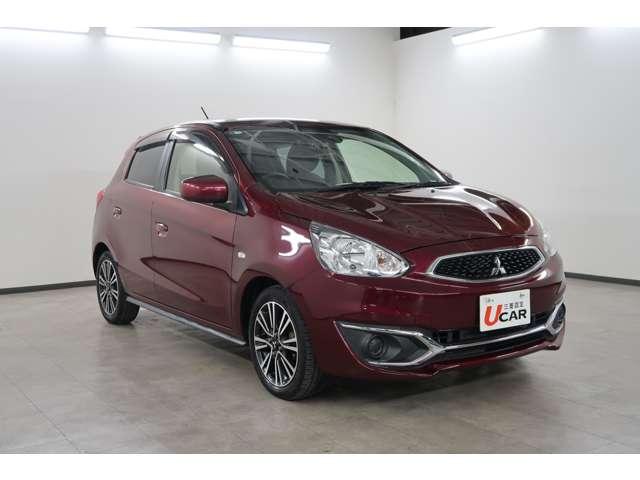 ミラージュ Ｍ　２ＷＤ　フロアシフトＣＶＴ　禁煙　メモリーナビ　ＥＴＣ　ドラレコ　フルセグ　アイドリングストップ　スマートキー　純正１５インチアルミ　ワンオーナー　三菱認定中古車１年保証（走行無制限）（5枚目）