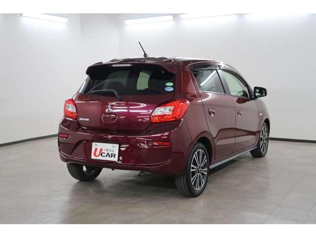 ミラージュ Ｍ　２ＷＤ　フロアシフトＣＶＴ　禁煙　メモリーナビ　ＥＴＣ　ドラレコ　フルセグ　アイドリングストップ　スマートキー　純正１５インチアルミ　ワンオーナー　三菱認定中古車１年保証（走行無制限）（6枚目）