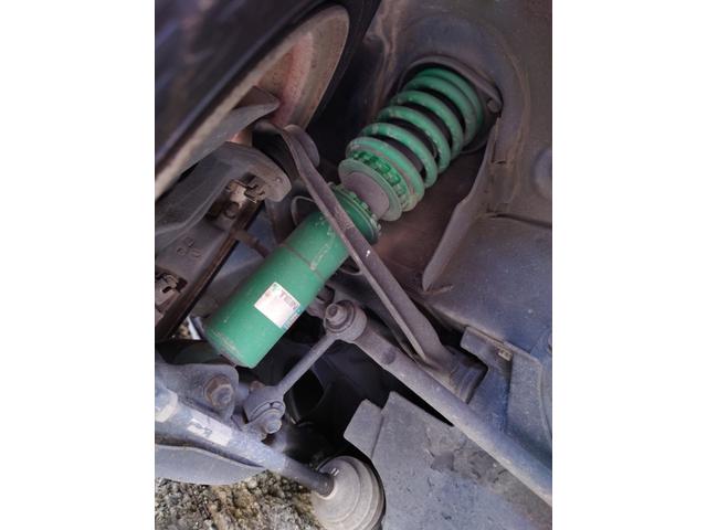 ユーノスロードスター ノーマルベース レザーシート 14インチアルミホイール TEIN車高調 ステンレスマフラー ロールバー(20枚目)