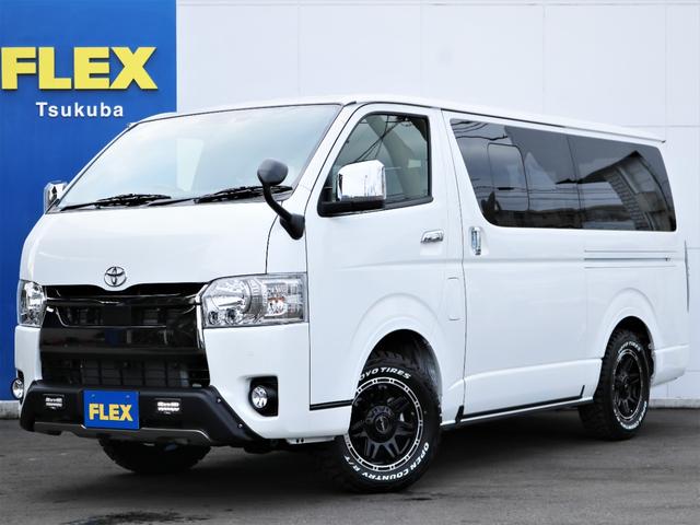 トヨタ ハイエースバン スーパーｇｌ ダークプライムｉｉ デルフ１６ａｗ オープンカントリータイヤ ｔｒｄエアロ パナソニック製ｓｄナビ フルセグｔｖ 435 8万円 令和3年 21年 茨城県 中古車 価格 Com