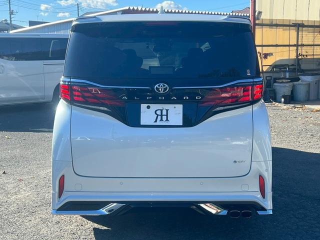 アルファードハイブリッド Z 純正14インチナビ 純正8chスピーカー&ツイーター 全方位カメラ ヘッドアップディスプレイ 黒革シート ETC2.0 左右独立ムーンルーフ モデリスタフルエアロ モデリスタマフラー(10枚目)