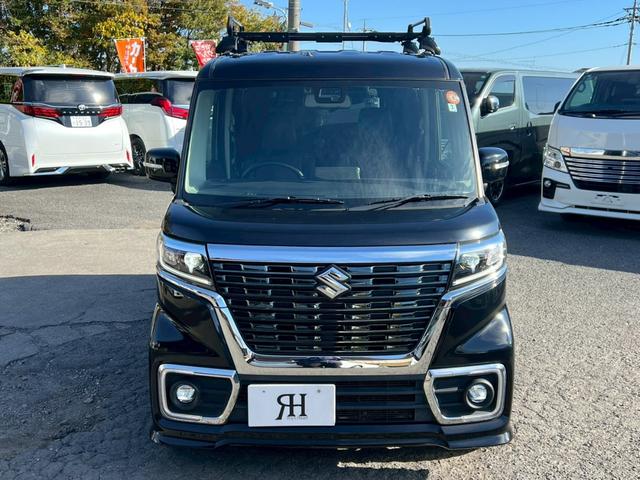 スペーシアカスタム ハイブリッドＸＳ　社外ナビ　フルセグＴＶ　Ｂｌｕｅｔｏｏｔｈ　バックモニター　両側パワスラ　プリクラッシュセーフティ　シートヒーター　ドラレコ　ＥＴＣ　電動格納ミラー　ＬＥＤヘッドライト＆フォグライト　ルーフキャリア（6枚目）