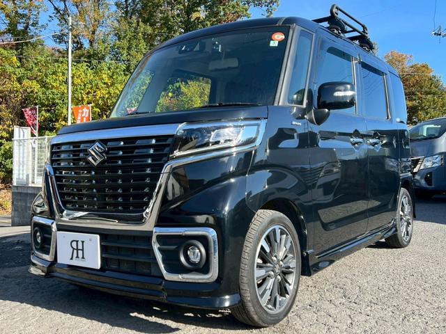 スペーシアカスタム ハイブリッドＸＳ　社外ナビ　フルセグＴＶ　Ｂｌｕｅｔｏｏｔｈ　バックモニター　両側パワスラ　プリクラッシュセーフティ　シートヒーター　ドラレコ　ＥＴＣ　電動格納ミラー　ＬＥＤヘッドライト＆フォグライト　ルーフキャリア（13枚目）