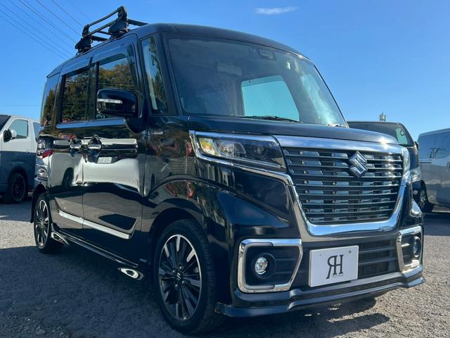 スペーシアカスタム ハイブリッドＸＳ　社外ナビ　フルセグＴＶ　Ｂｌｕｅｔｏｏｔｈ　バックモニター　両側パワスラ　プリクラッシュセーフティ　シートヒーター　ドラレコ　ＥＴＣ　電動格納ミラー　ＬＥＤヘッドライト＆フォグライト　ルーフキャリア（14枚目）