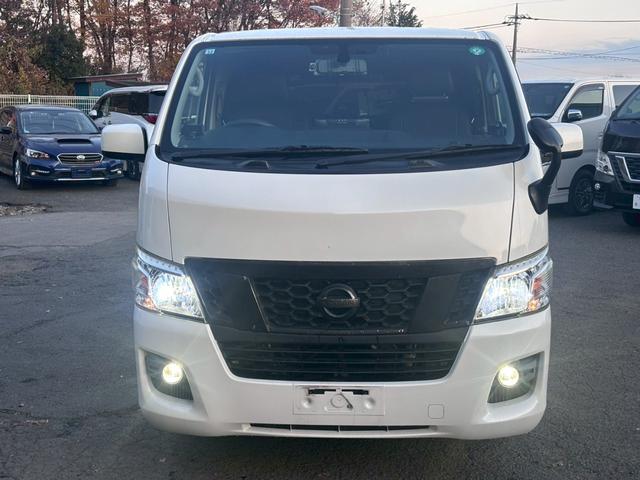 NV350キャラバンバン ロングプレミアムGXターボ ストラーダ10インチナビ フルセグ Bluetooth 黒レザーシートカバー リアヒーター&リアクーラー スマートキー ETC デジタルインナーミラー 後席モニター LEDヘッドライト(8枚目)