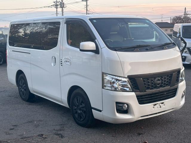 NV350キャラバンバン ロングプレミアムGXターボ ストラーダ10インチナビ フルセグ Bluetooth 黒レザーシートカバー リアヒーター&リアクーラー スマートキー ETC デジタルインナーミラー 後席モニター LEDヘッドライト(9枚目)