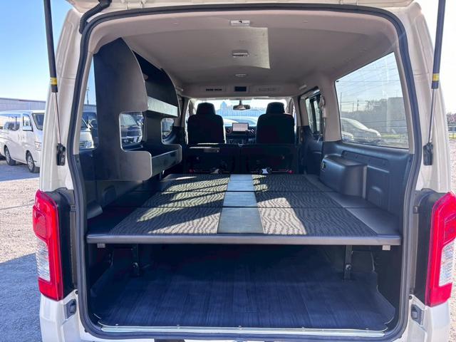 NV350キャラバンバン ロングプレミアムGX ブラックギア 社外ディスプレイオーディオ Bluetooth アラウンドビューモニター アラウンドビューモニター スマートキー エマージェンシーブレーキ 片側パワスラ ベットキット LEDヘッドライト(40枚目)