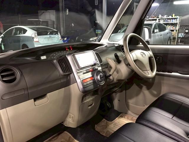 タント Ｘ　ユーザー様直接仕入　パワースライドドア　純正１４インチＡＷ　パナソニックナビ　レザー調シートカバー　オーバーヘッドコンソール　オートエアコン　電格ドアミラー　サイドバイザー　ＥＴＣ　走行３．４万キロ台（50枚目）