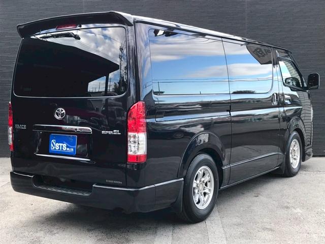 ハイエースバン スーパーGL ダークプライムII モデリスタフロントバンパー・トランクスポイラー 社外15インチAW ベッドキッド ローダウン プリクラッシュ 社外ナビ Bluetooth バックモニター ハーフレザー 社外センターコンソール ETC(11枚目)