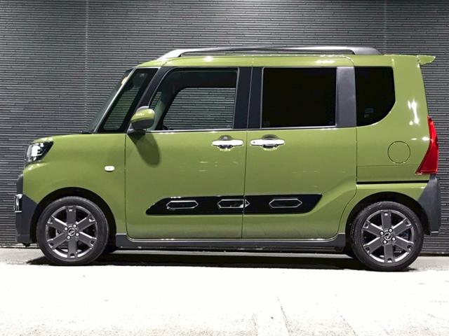 タント ファンクロスターボ　ユーザー様仕入ワンオーナー車　両側パワスラ　ディスプレイオーディオ　Ａｐｐｌｅｃａｒｐｌａｙ　Ｂｌｕｅｔｏｏｔｈ　フルセグＴＶ　バックカメラ　純正ＡＷ　フォグ　ステアスイッチ　衝突軽減ブレーキ　ＥＴＣ（14枚目）