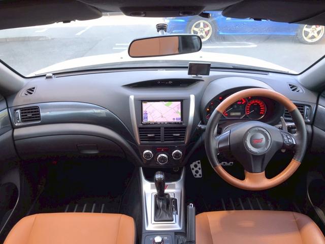 インプレッサ WRX STI Aライン ユーザー様直接仕入れ プレミアムPKG STIリアディフューザー STI18インチAW フォグ 社外ナビ フルセグTV Bluetooth バックモニター 茶革シート シートヒーター クルコン ETC(20枚目)