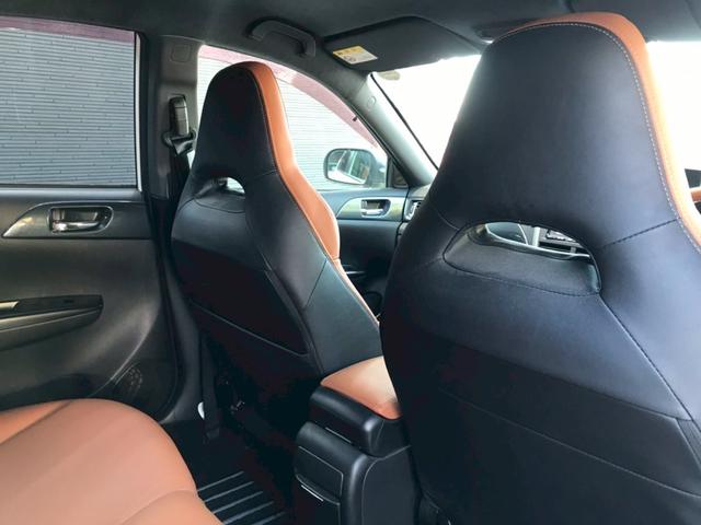 インプレッサ WRX STI Aライン ユーザー様直接仕入れ プレミアムPKG STIリアディフューザー STI18インチAW フォグ 社外ナビ フルセグTV Bluetooth バックモニター 茶革シート シートヒーター クルコン ETC(53枚目)
