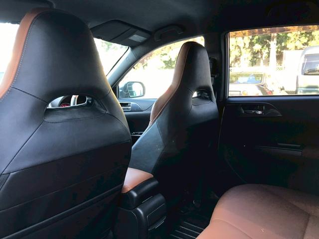 インプレッサ WRX STI Aライン ユーザー様直接仕入れ プレミアムPKG STIリアディフューザー STI18インチAW フォグ 社外ナビ フルセグTV Bluetooth バックモニター 茶革シート シートヒーター クルコン ETC(57枚目)