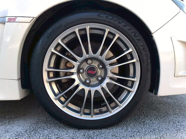 インプレッサ WRX STI Aライン ユーザー様直接仕入れ プレミアムPKG STIリアディフューザー STI18インチAW フォグ 社外ナビ フルセグTV Bluetooth バックモニター 茶革シート シートヒーター クルコン ETC(68枚目)