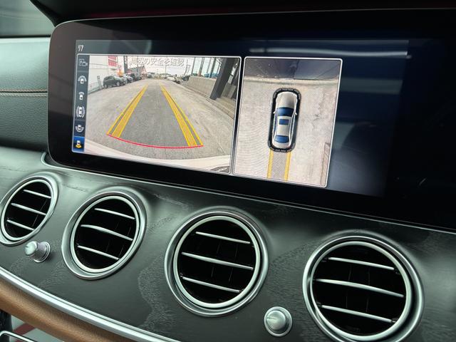 Eクラス E220d アバンギャルド AMGライン パノラマSR エクスクルーシブPKG 茶革 HUD オートテールゲート Burmester エアバランスPKG ナビ 360度カメラ TV アンビエントライト パワーシート シートヒーター LED(40枚目)