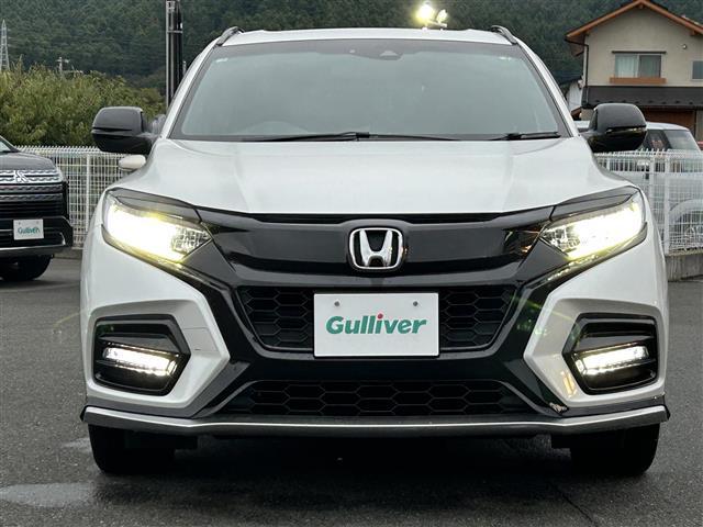 ヴェゼル ハイブリッド　モデューロＸ・ホンダセンシング　ＭｏｄｕｌｏＸフロントバンパー、フロントグリル　純正ナビ　バックカメラ　ＬＥＤオートライト　ＬＥＤフォグランプ　ハーフレザーシート　シートヒーター　純正１８インチＡＷ　パドルシフト　ルーフレール（29枚目）