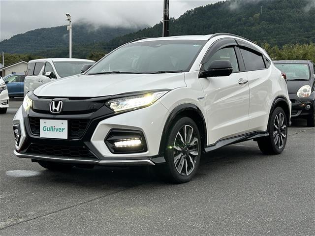 ヴェゼル ハイブリッド　モデューロＸ・ホンダセンシング　ＭｏｄｕｌｏＸフロントバンパー、フロントグリル　純正ナビ　バックカメラ　ＬＥＤオートライト　ＬＥＤフォグランプ　ハーフレザーシート　シートヒーター　純正１８インチＡＷ　パドルシフト　ルーフレール（31枚目）