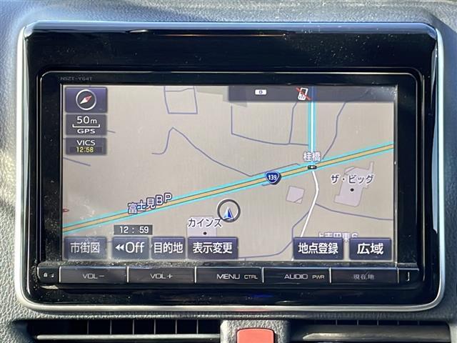 ヴォクシー ZS 煌 純正SDナビ(NSZT-Y64T)CDDVDBTフルセグテレビバックカメラフリップダウンモニターアイドリングストッププッシュスタート両側パワースライドドアETC純正LEDヘッドライト(2枚目)