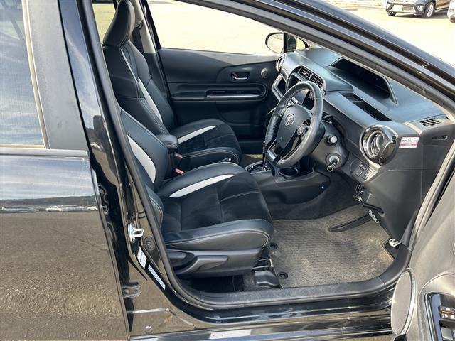 アクア Ｇ　Ｇ’ｓ　社外ナビ　ドライブレコーダー　ステアリングリモコン　純正アルミホイール　リモコンキー　横滑り防止機能　ハーフレザー　ＬＥＤライト　片側シートヒーター（22枚目）