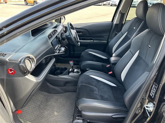 アクア Ｇ　Ｇ’ｓ　社外ナビ　ドライブレコーダー　ステアリングリモコン　純正アルミホイール　リモコンキー　横滑り防止機能　ハーフレザー　ＬＥＤライト　片側シートヒーター（26枚目）