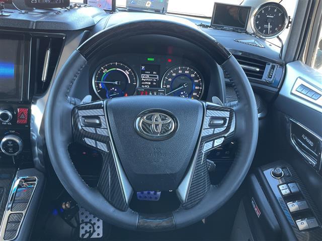 アルファードハイブリッド ＳＲ　Ｃパッケージ　純正ナビ　４ＷＤ　ツインムーンルーフ　パワーシート　クルーズコントロール　デジタルインナーミラー　パワーバックドア　モデリスタエアロ　ＪＢＬサウンドシステム　後席フィリップダウンモニター（6枚目）