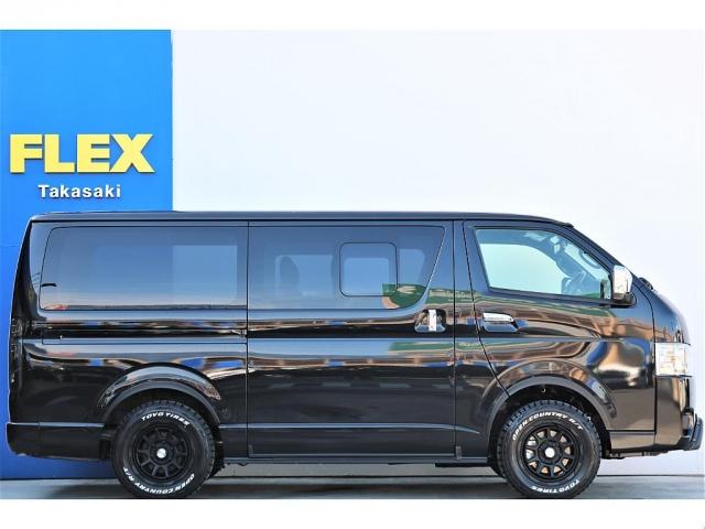 スーパーGL ダークプライムII 新車 4WD ディーゼル 黒 バンパーガード オーバーフェンダー 16インチAW LEDテールランプ 床張施工 8型SDナビ ビルトインETC(17枚目)