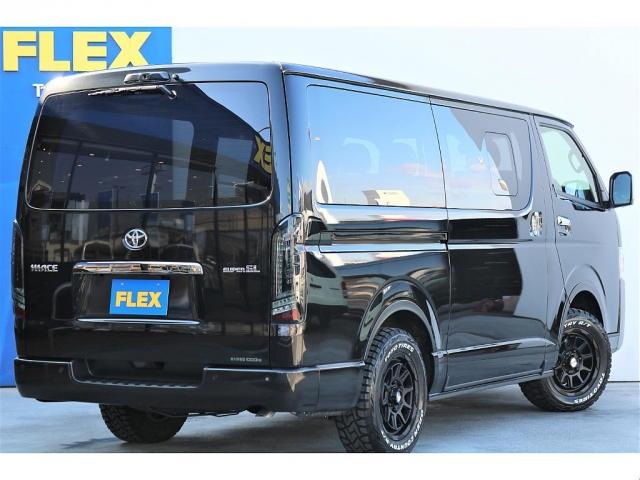 スーパーGL ダークプライムII 新車 4WD ディーゼル 黒 バンパーガード オーバーフェンダー 16インチAW LEDテールランプ 床張施工 8型SDナビ ビルトインETC(19枚目)