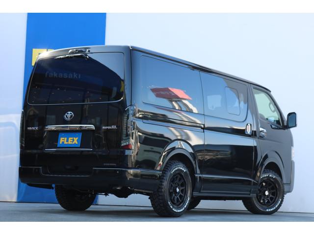 スーパーGL ダークプライムII 新車 4WD ディーゼル 黒 バンパーガード オーバーフェンダー 16インチAW LEDテールランプ 床張施工 8型SDナビ ビルトインETC(30枚目)