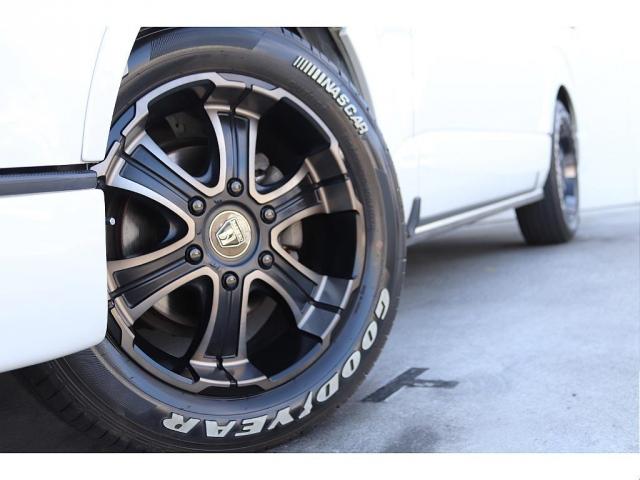 ハイエースバン ロングスーパーGL 買取直販 ベットキット付き! Ver1フロントスポイラー CRSリアスポイラー バルベロW-DEEPS17AW グッドイヤーナスカータイヤ ケンウッドフローティングナビ ルーフスピーカー(7枚目)