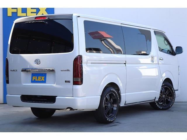 ハイエースバン ロングスーパーGL 買取直販 ベットキット付き! Ver1フロントスポイラー CRSリアスポイラー バルベロW-DEEPS17AW グッドイヤーナスカータイヤ ケンウッドフローティングナビ ルーフスピーカー(20枚目)