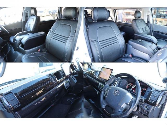 ハイエースワゴン ＧＬ　キャプテンシート４脚　両側パワースライドドア　プッシュスタート　スマートキー　パールホワイト　アルパイン１１インチナビ　後席フリップダウンモニター　バルベロアルミホイール　ＧＯＯＤＹＥＡＲナスカー（14枚目）